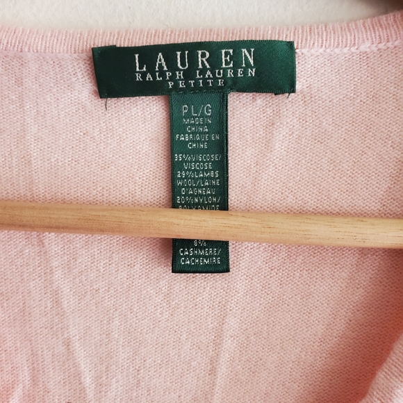 Lauren Ralph Lauren V neck sweater  size PL. - Picture 4 of 12